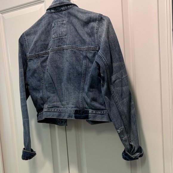 Abercrombie & Fitch Classic Blue Cropped Jean Jacket - Picture 3 of 5